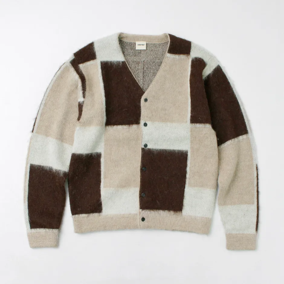 Cardigans^UNDYED / Jacquard Blush Cardigan Andaid Superfine Peruvian Alpaca