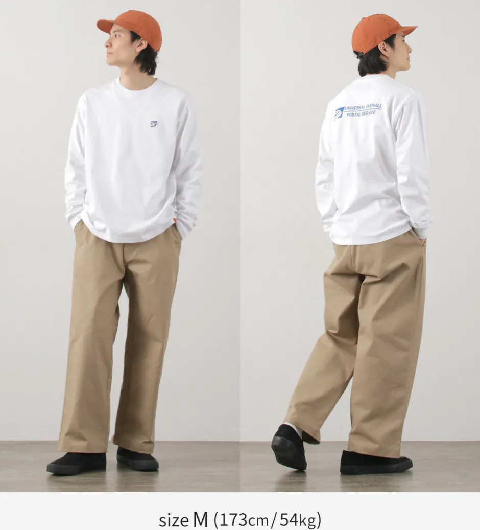 T-Shirts^UNIVERSAL OVERALL / Postman Logo Long Sleeve Tee white