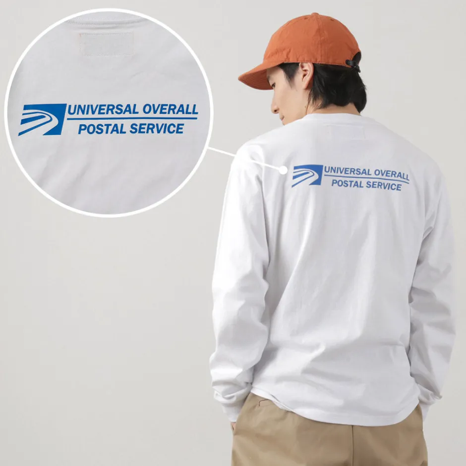 T-Shirts^UNIVERSAL OVERALL / Postman Logo Long Sleeve Tee white