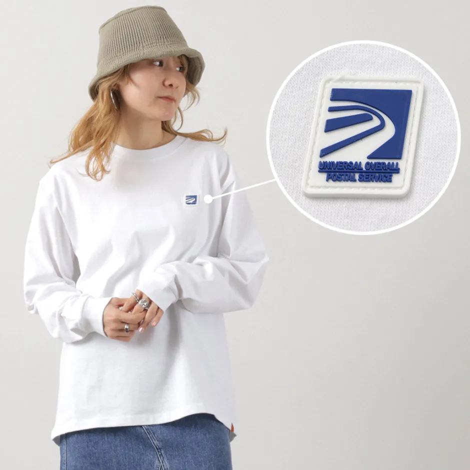 T-Shirts^UNIVERSAL OVERALL / Postman Logo Long Sleeve Tee white
