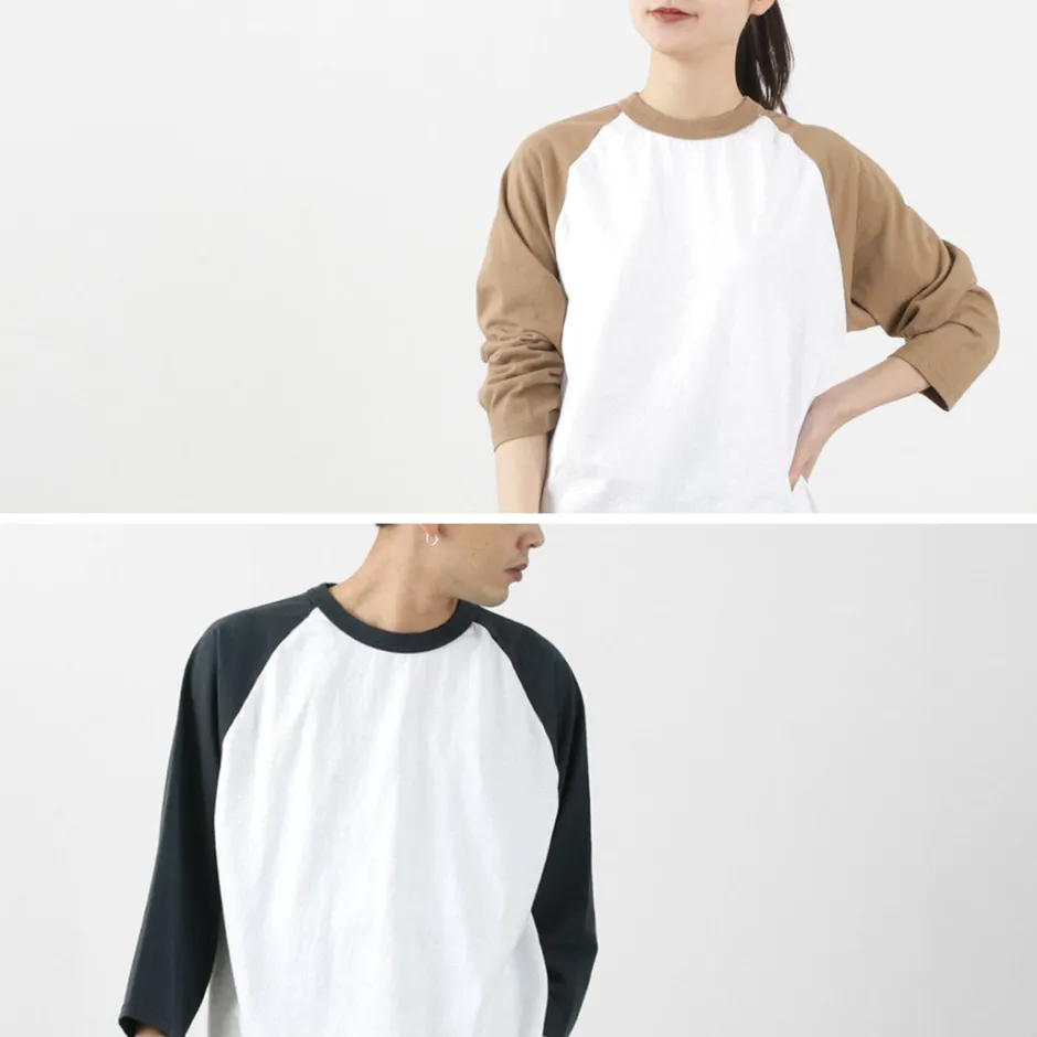T-Shirts^WALLA WALLA SPORT / 7/10 Sleeve 2 Tone Baseball T-Shirt
