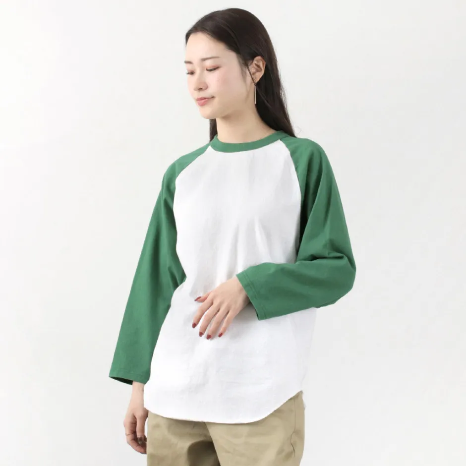 T-Shirts^WALLA WALLA SPORT / 7/10 Sleeve 2 Tone Baseball T-Shirt