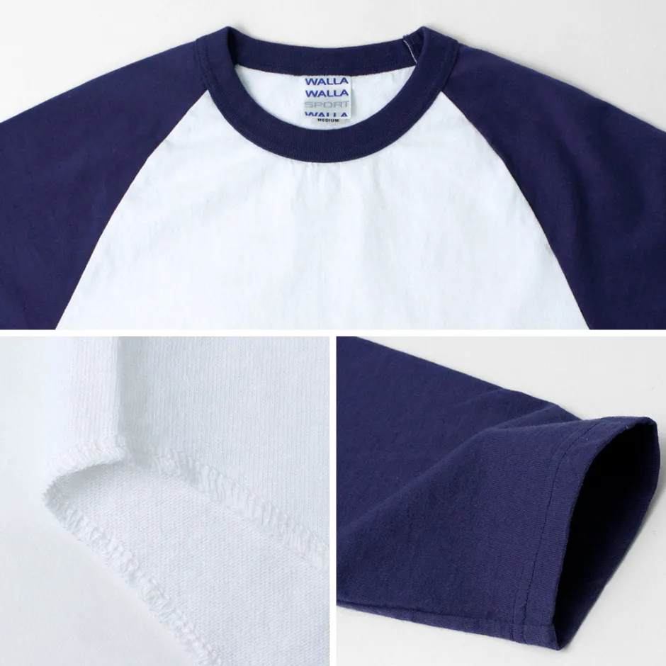 T-Shirts^WALLA WALLA SPORT / 7/10 Sleeve 2 Tone Baseball T-Shirt