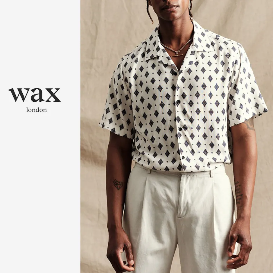 Shirts^WAX LONDON / Didcot Short Sleeve Shirt Ditsy Tile