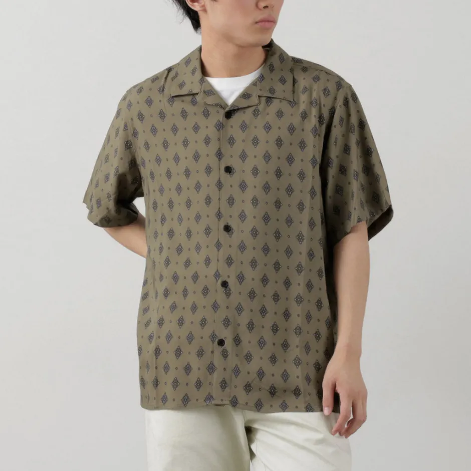 Shirts^WAX LONDON / Didcot Short Sleeve Shirt Ditsy Tile