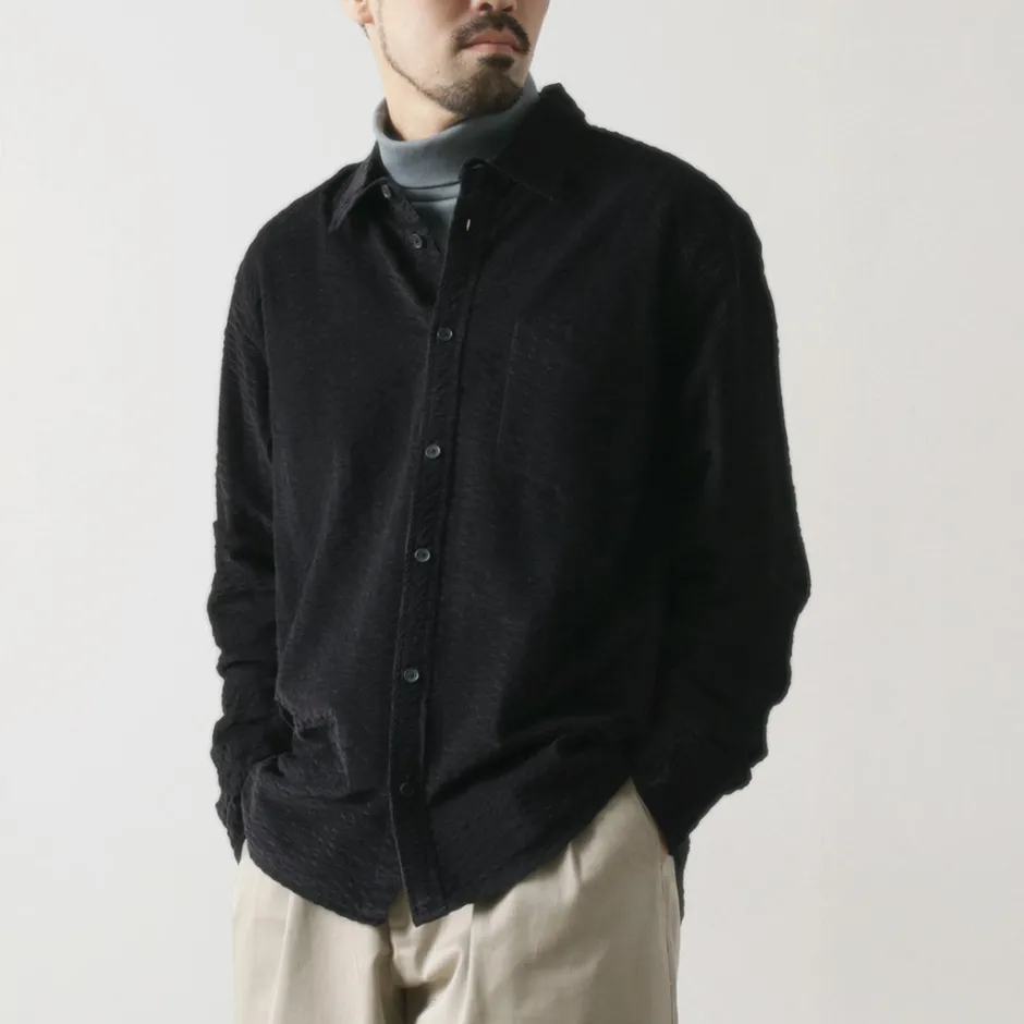 Shirts^WAX LONDON / sherry-shirt seersucker cord