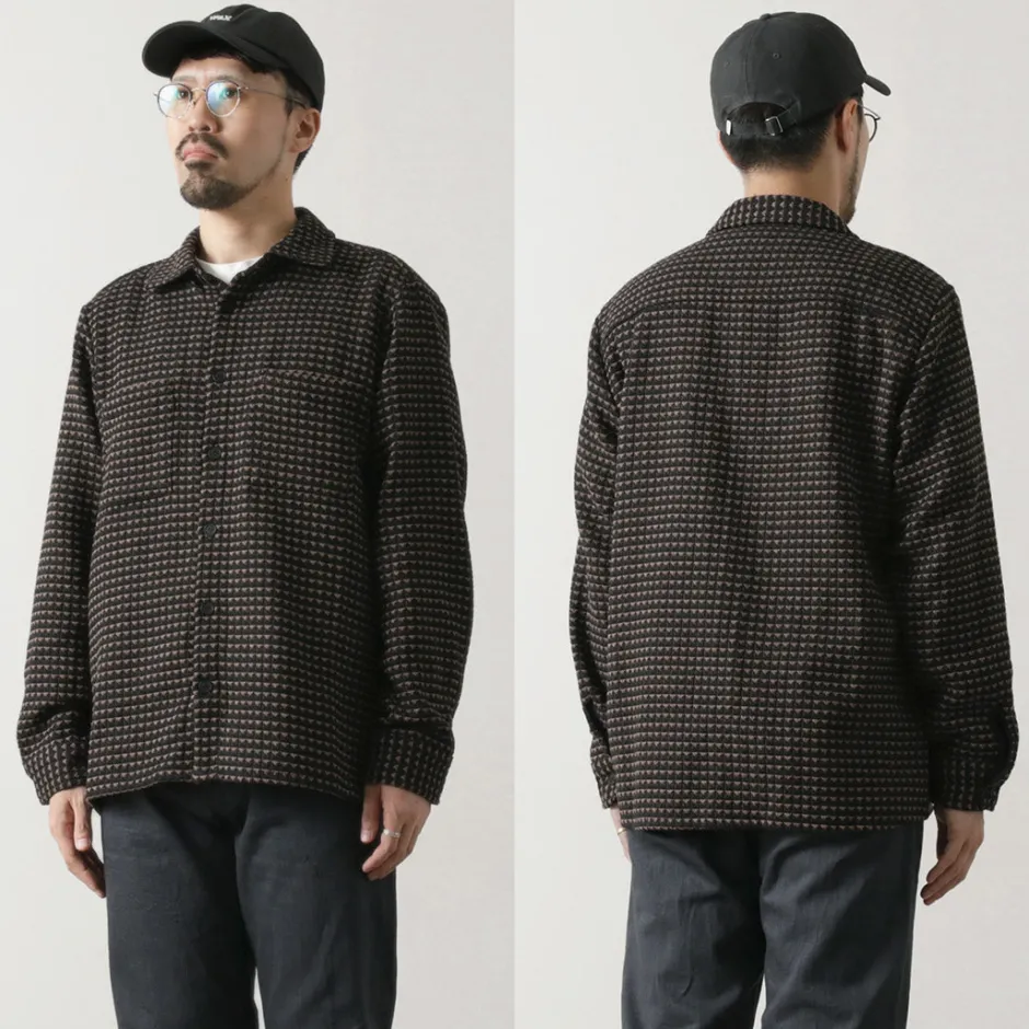 Shirts^WAX LONDON / Whiting overshirt black_beige