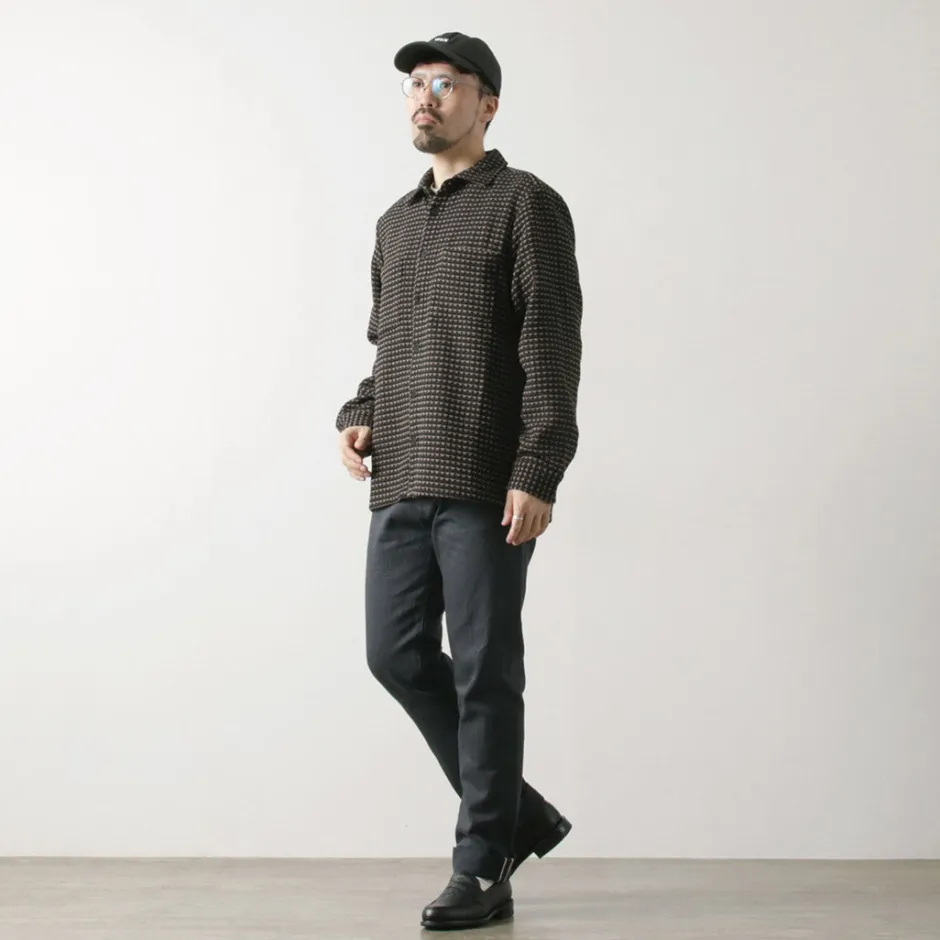 Shirts^WAX LONDON / Whiting overshirt black_beige