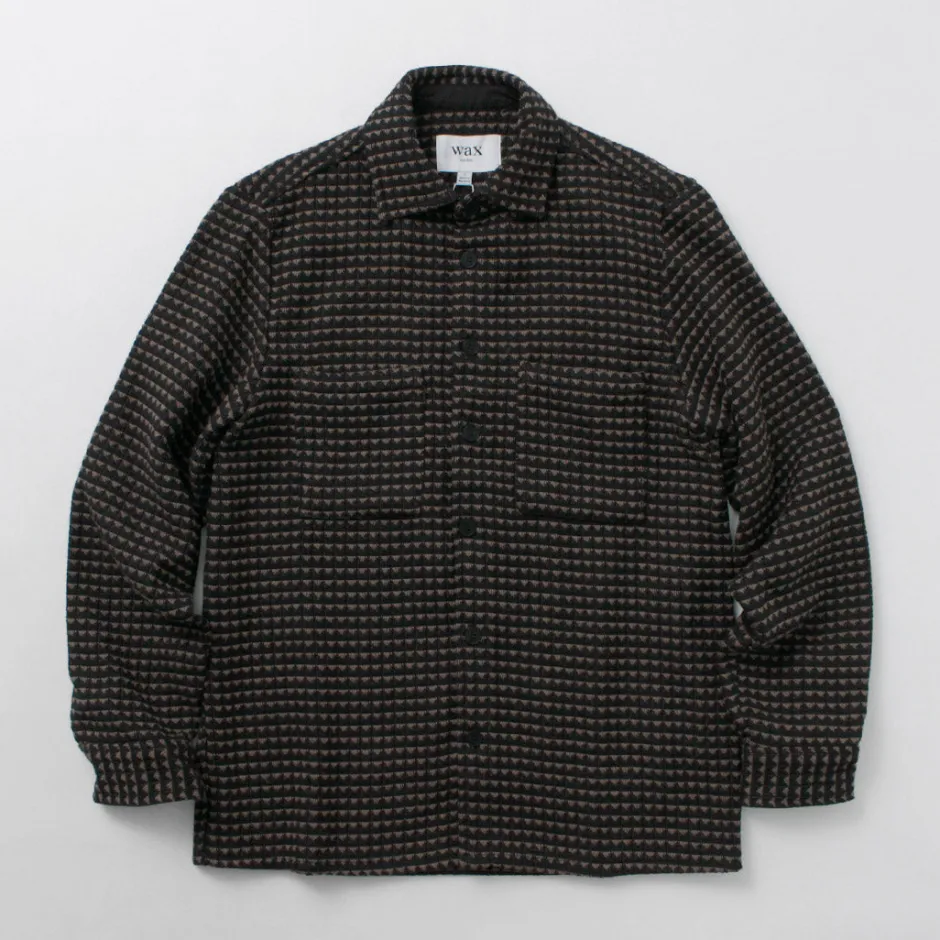 Shirts^WAX LONDON / Whiting overshirt black_beige