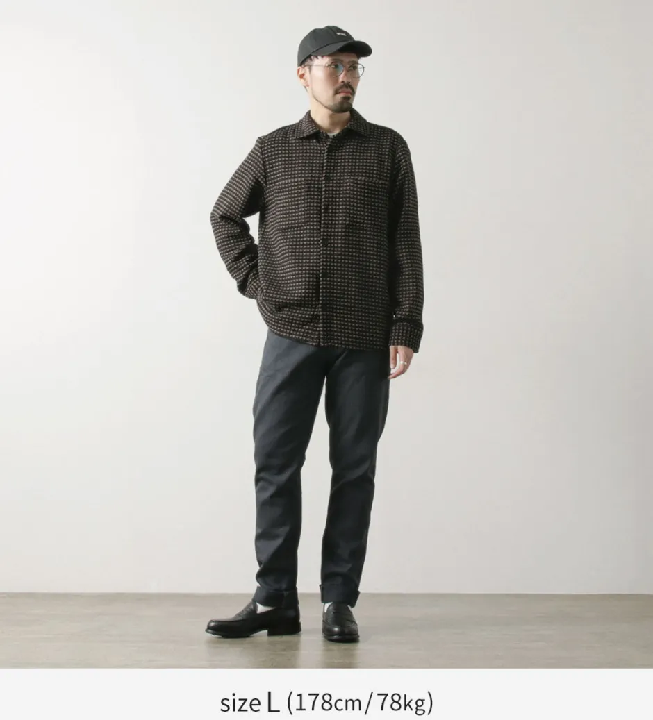 Shirts^WAX LONDON / Whiting overshirt black_beige