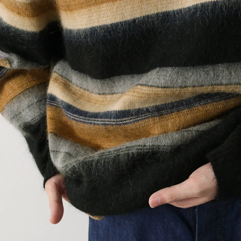 Knits^WAX LONDON / Wild Crew Knit Blush Stripe black