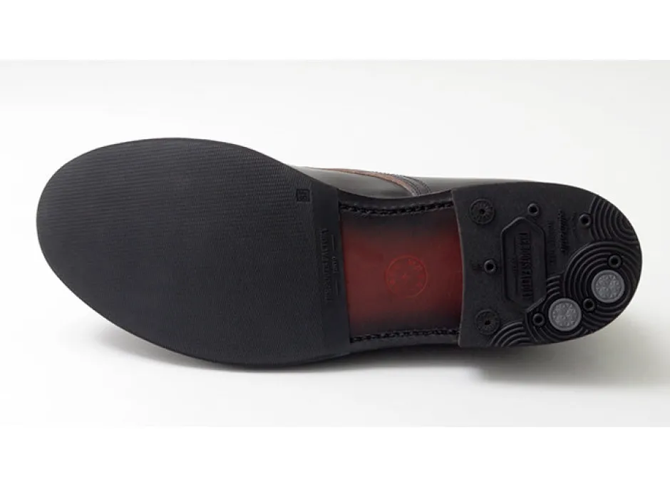 Leather Shoes & Boots^WHEELROBE / 15078 Heavy Stitching Moc Toe Leather Shoes