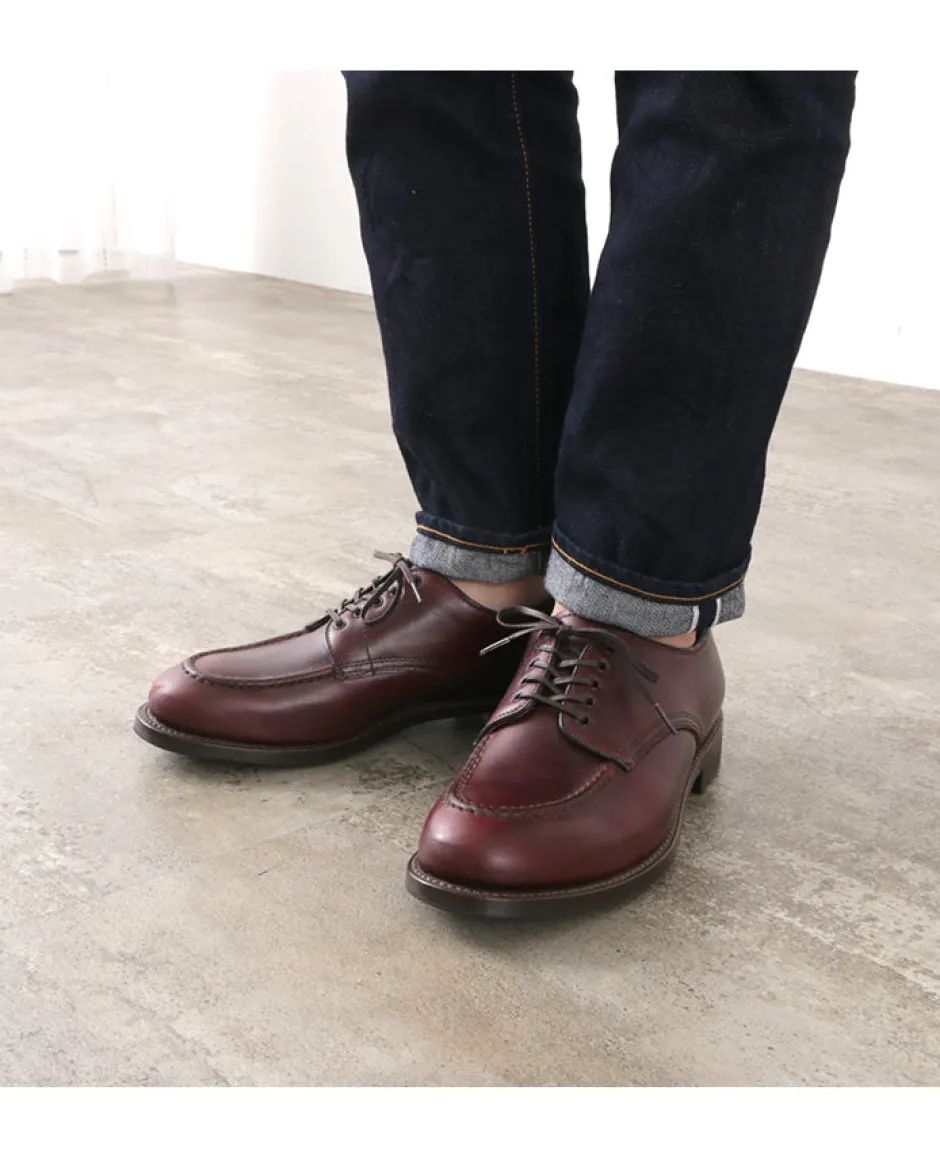 Leather Shoes & Boots^WHEELROBE / 15078 Heavy Stitching Moc Toe Leather Shoes
