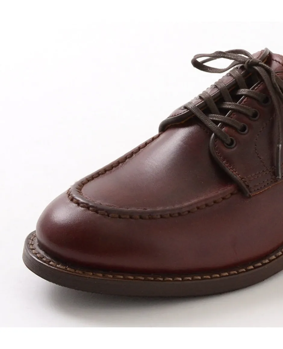 Leather Shoes & Boots^WHEELROBE / 15078 Heavy Stitching Moc Toe Leather Shoes
