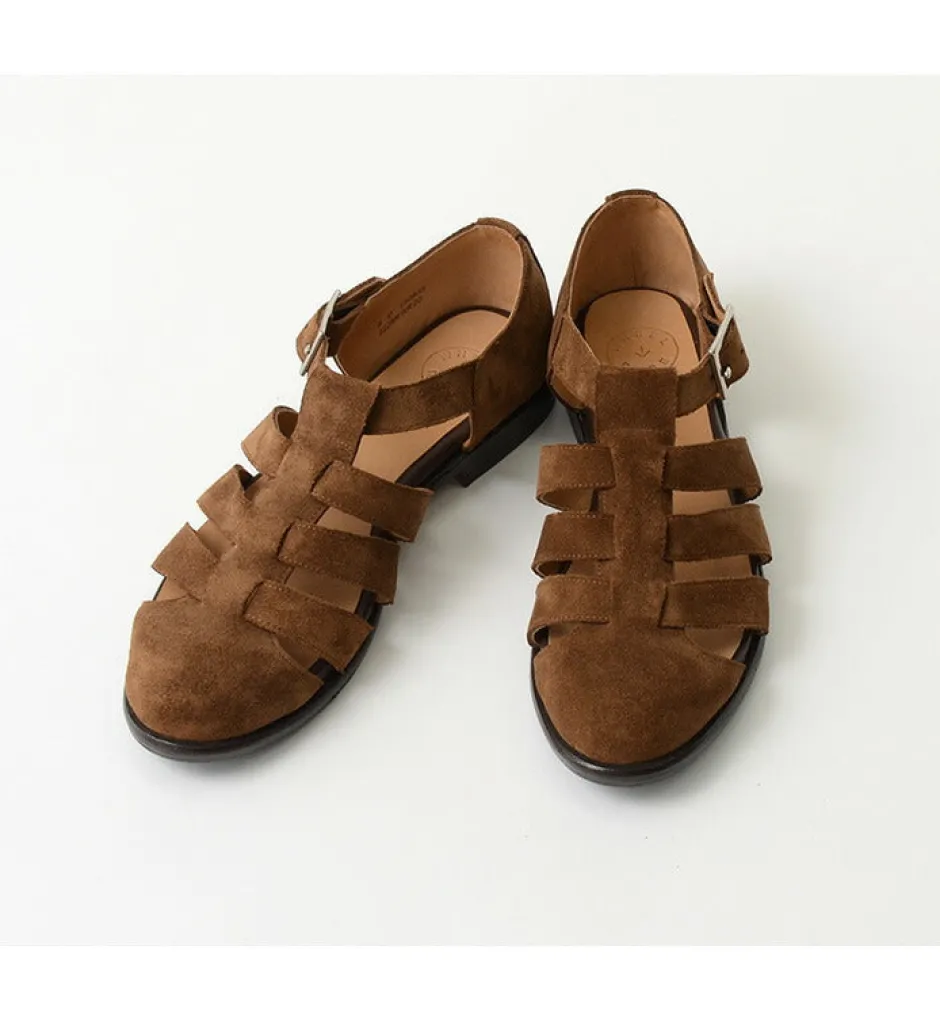 Leather Shoes & Boots^WHEELROBE / Gurkha sandal suede camel