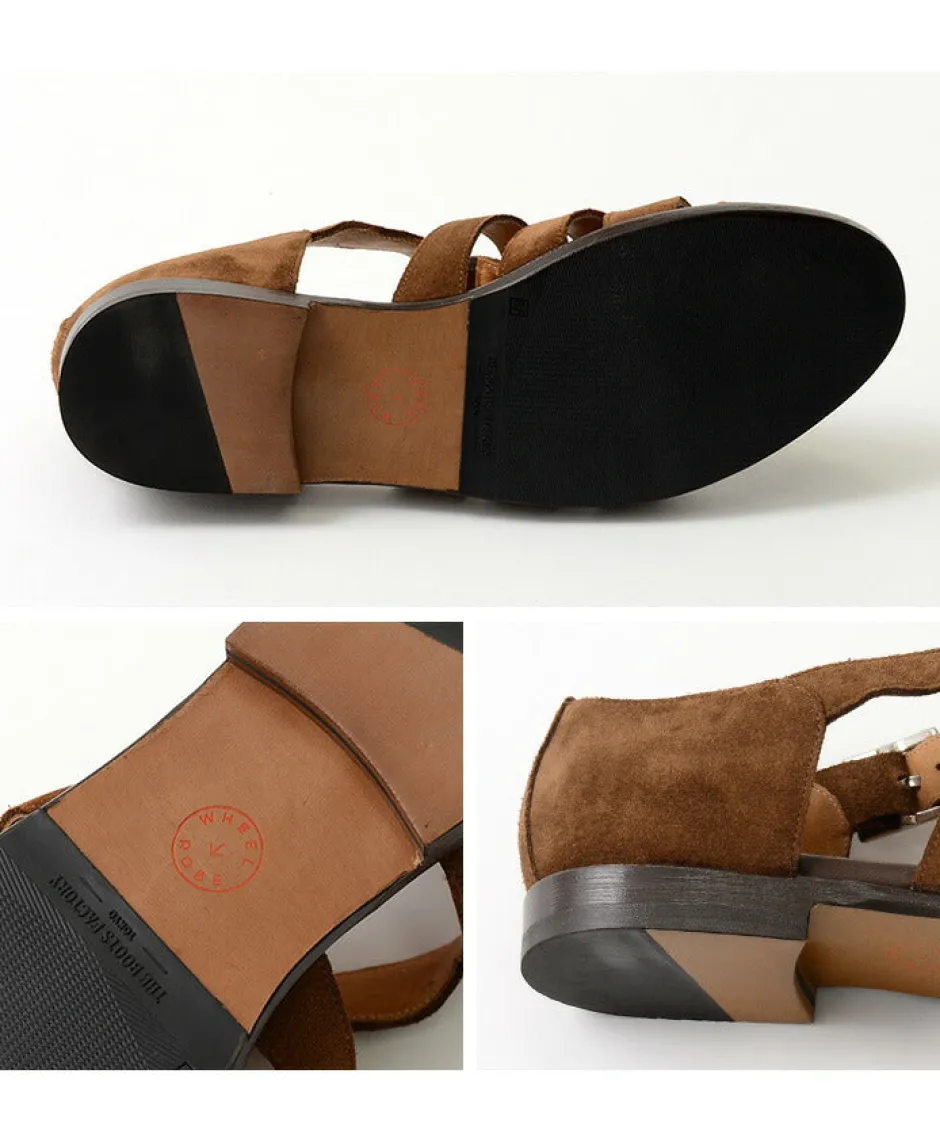 Leather Shoes & Boots^WHEELROBE / Gurkha sandal suede camel
