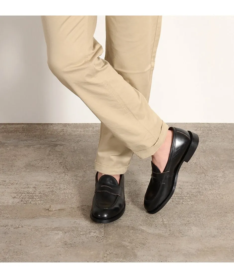 Leather Shoes & Boots^WHEELROBE / Heavy Stitching Loafer black