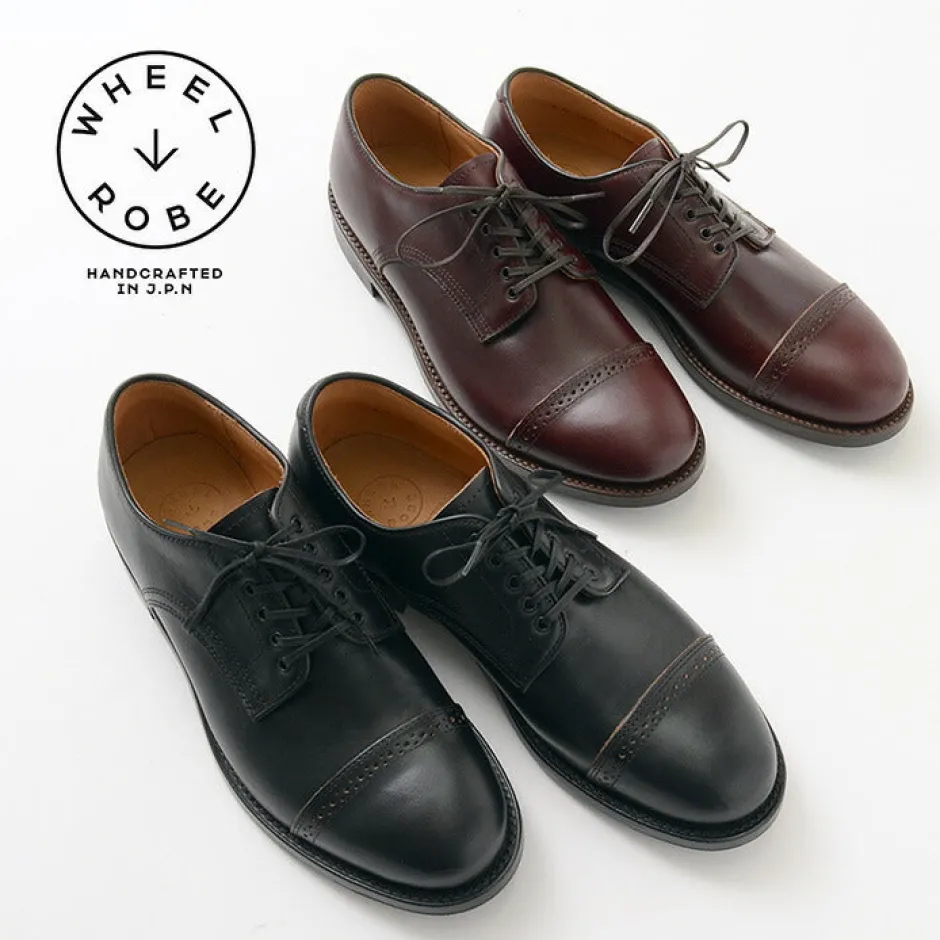 Leather Shoes & Boots^WHEELROBE / Punched Cap Toe Derby Shoes