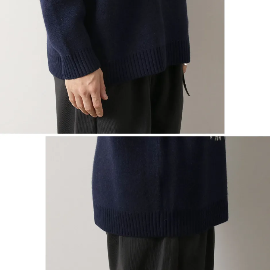 Knits^WHITE MOUNTAINEERING / Elephant Crewneck Pullover Knit navy