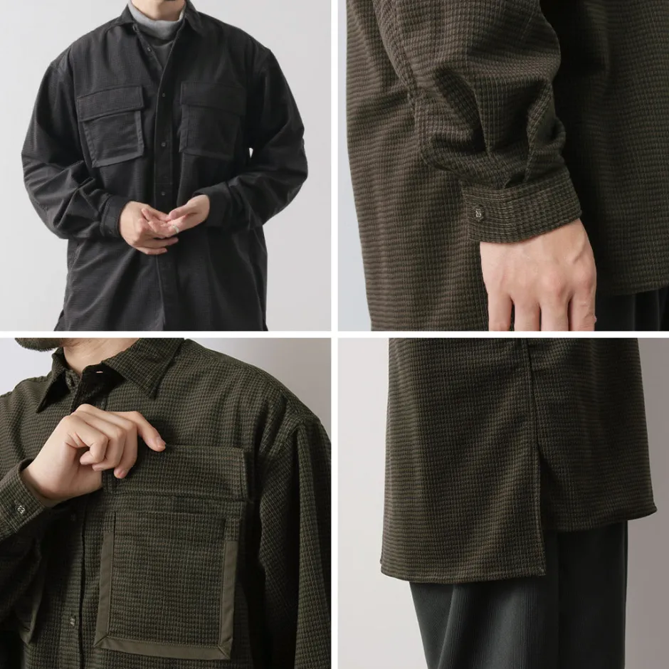 Shirts^WHITE MOUNTAINEERING / Mid Gusset Sleeve Tricot Check Shirt