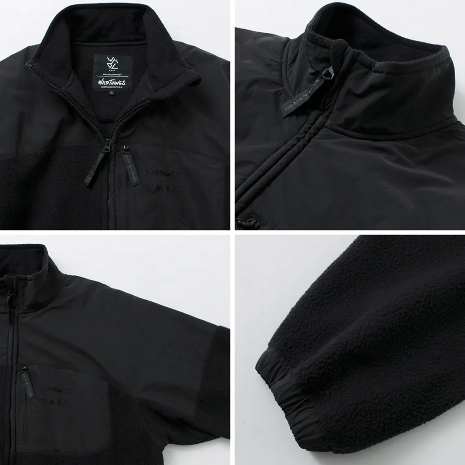 Jackets^WHITE MOUNTAINEERING / WILD THINGS Collaboration Fleece Jacket black