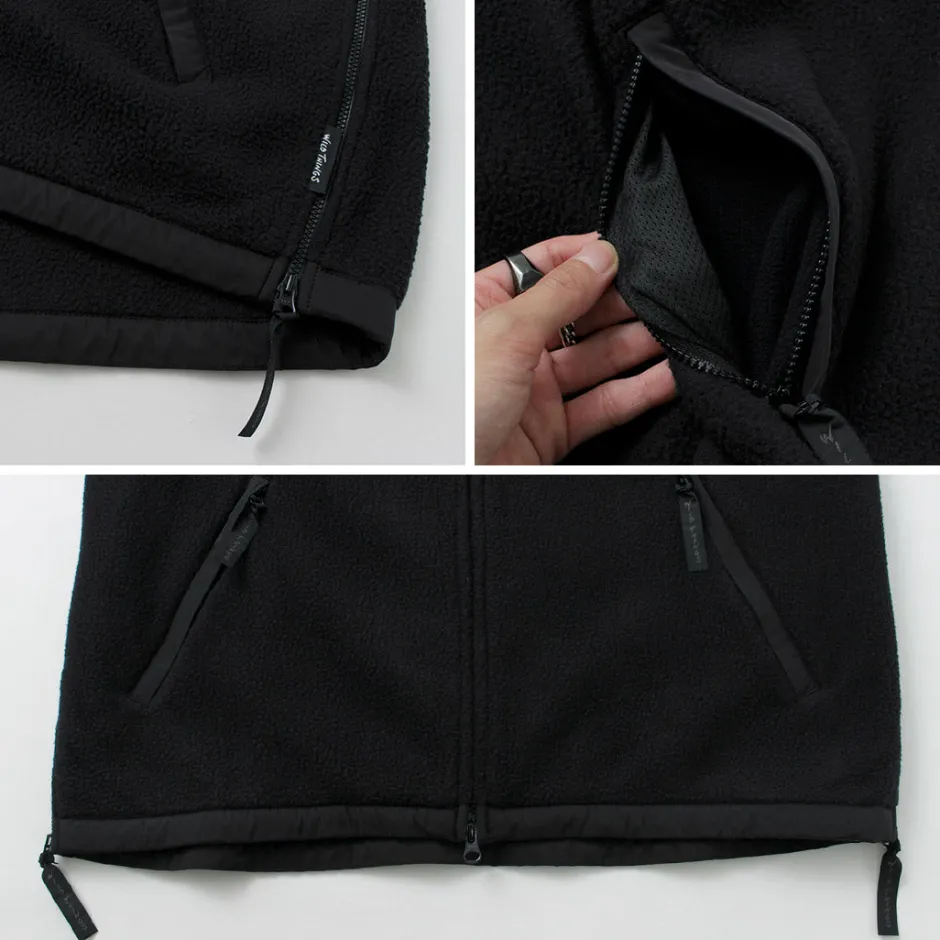 Jackets^WHITE MOUNTAINEERING / WILD THINGS Collaboration Fleece Jacket black