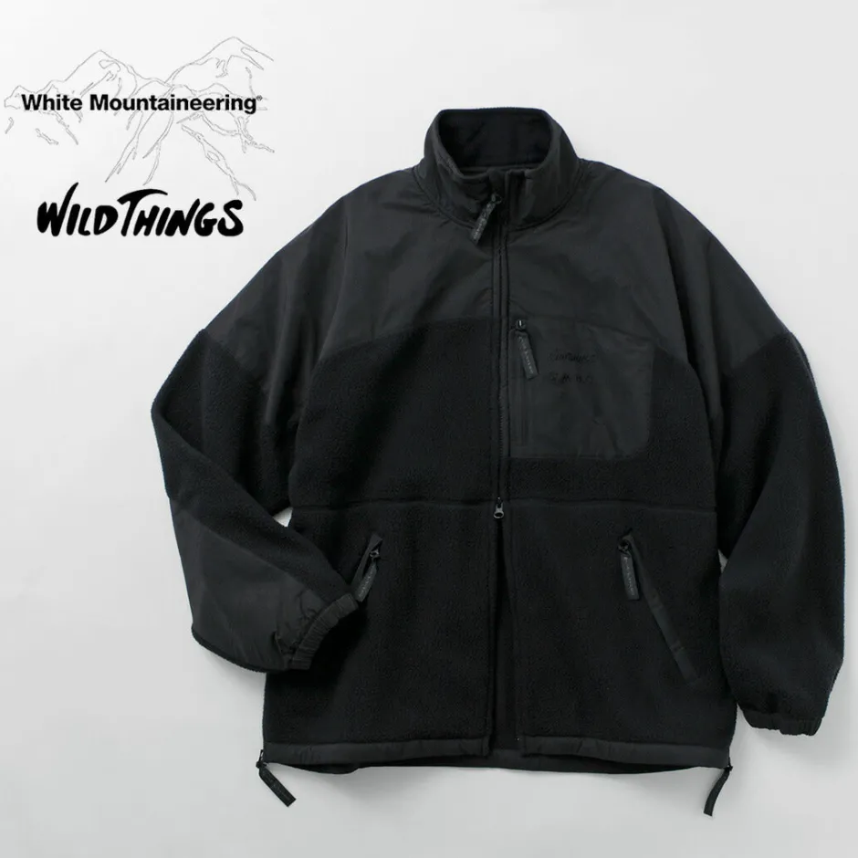 Jackets^WHITE MOUNTAINEERING / WILD THINGS Collaboration Fleece Jacket black