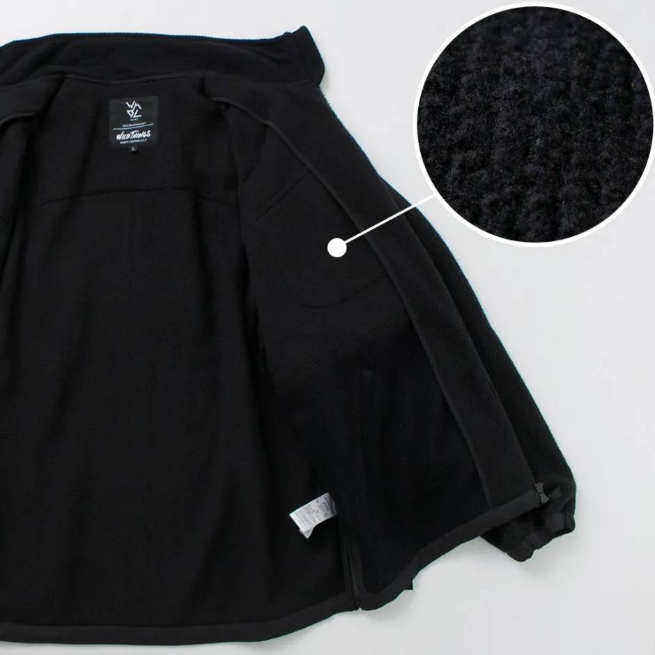 Jackets^WHITE MOUNTAINEERING / WILD THINGS Collaboration Fleece Jacket black