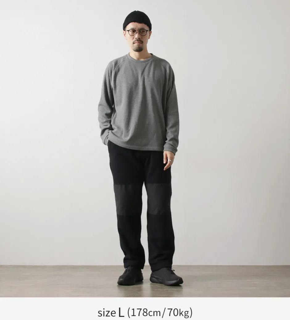 Trousers^WHITE MOUNTAINEERING / WILD THINGS Collaboration Fleece Pants black