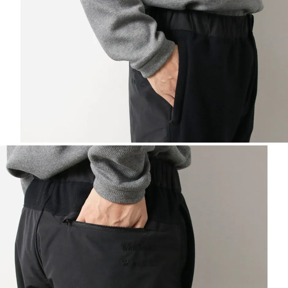 Trousers^WHITE MOUNTAINEERING / WILD THINGS Collaboration Fleece Pants black