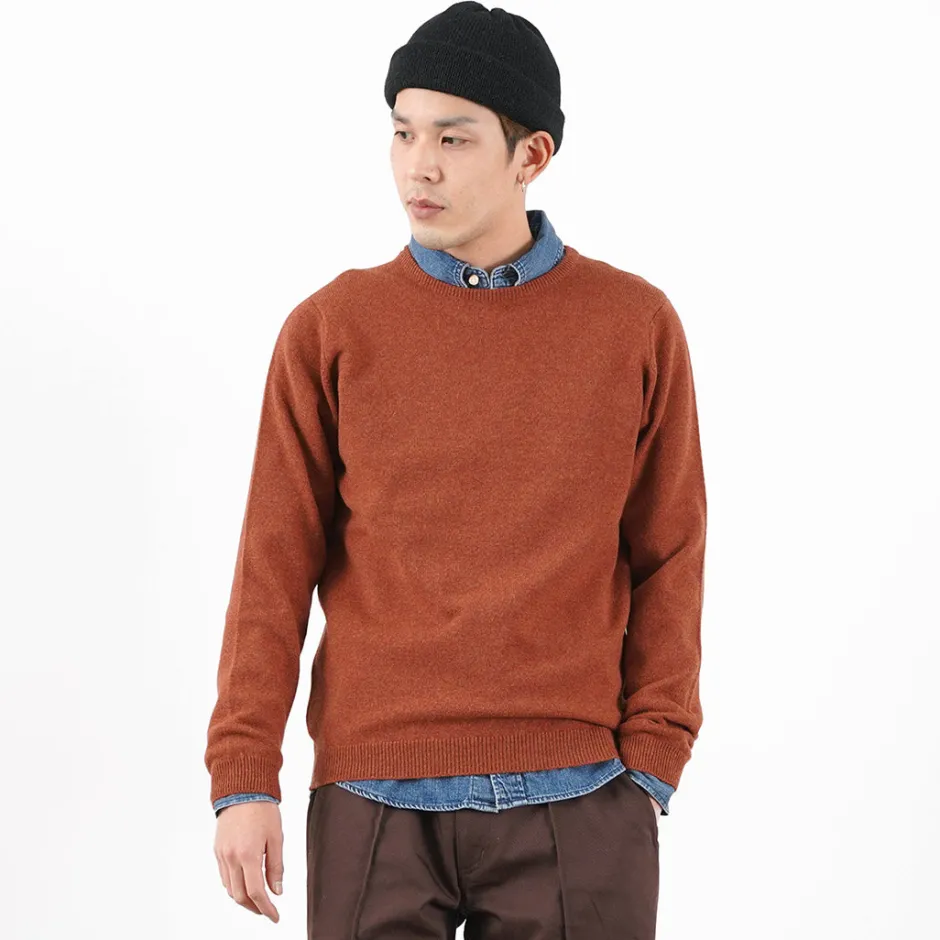 Knits^WILLIAM LOCKIE / Lambswool crew neck knit