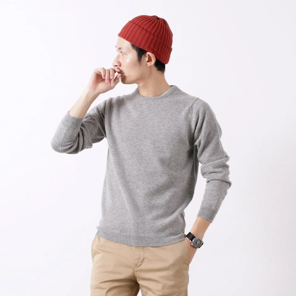 Knits^WILLIAM LOCKIE / Lambswool crew neck knit