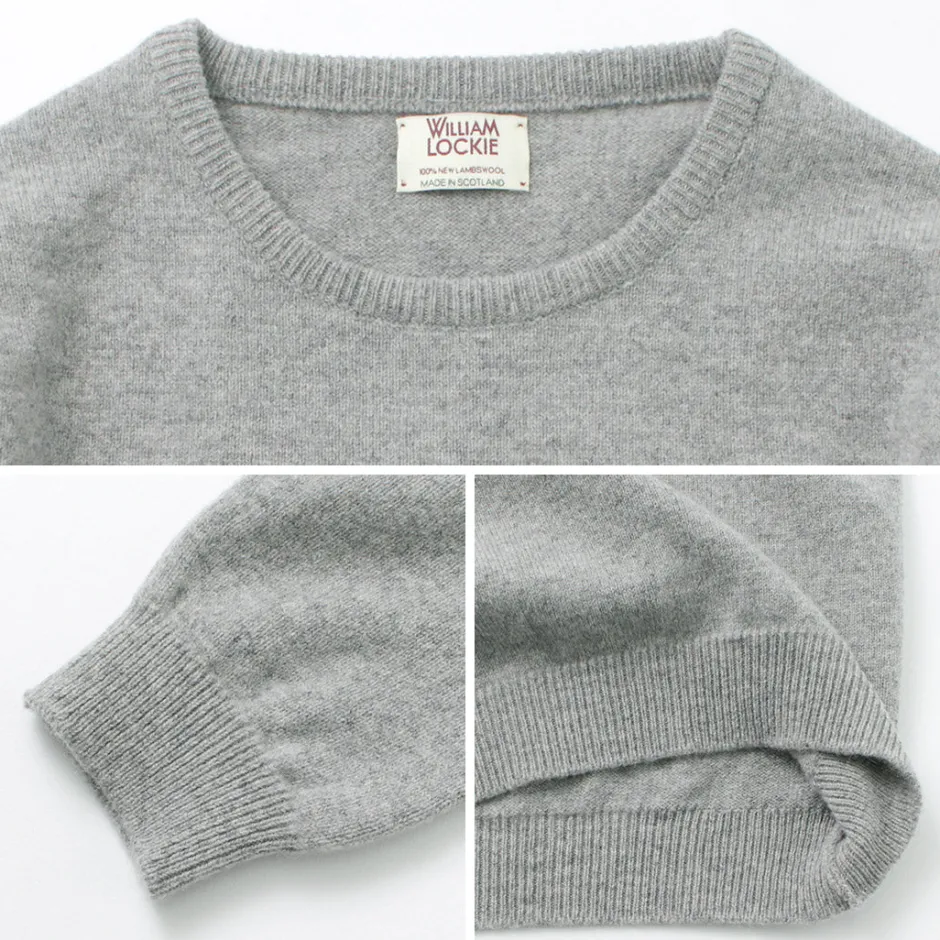 Knits^WILLIAM LOCKIE / Lambswool crew neck knit