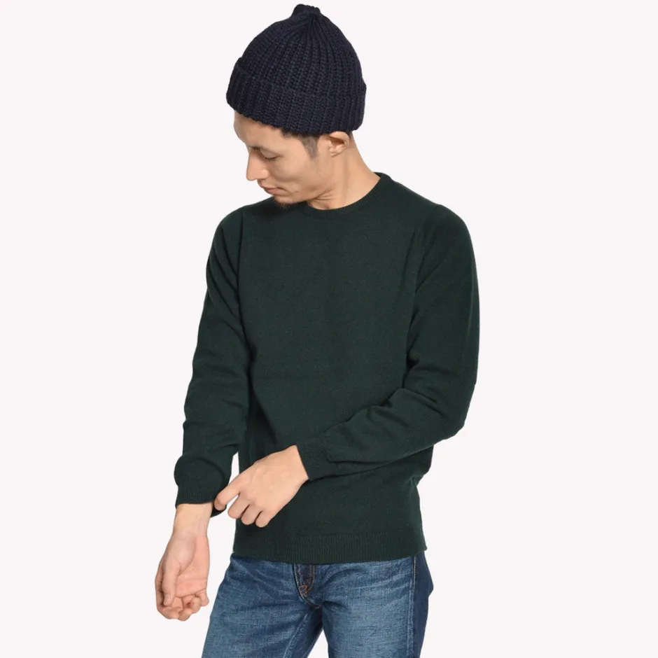Knits^WILLIAM LOCKIE / Lambswool crew neck knit