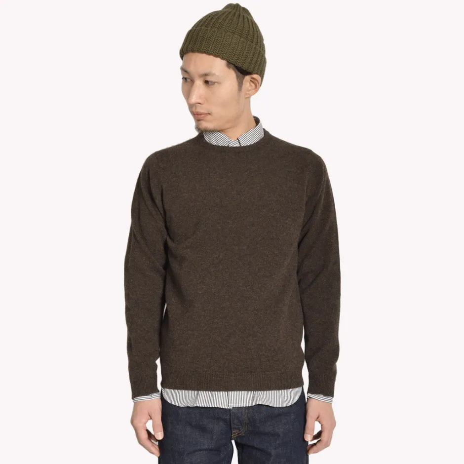 Knits^WILLIAM LOCKIE / Lambswool crew neck knit
