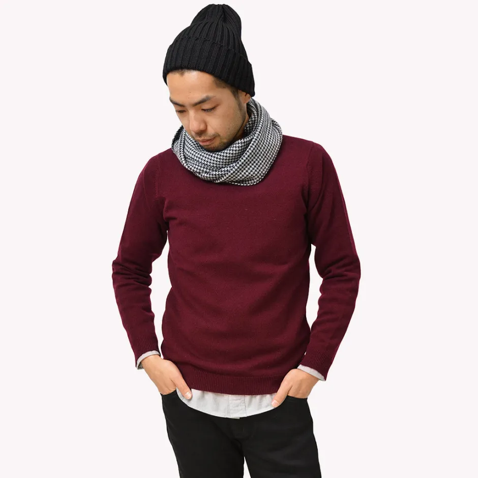 Knits^WILLIAM LOCKIE / Lambswool crew neck knit