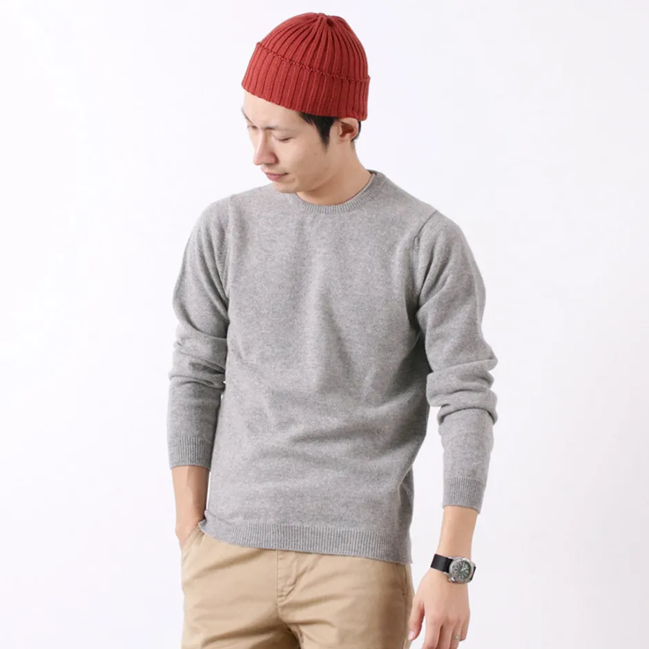 Knits^WILLIAM LOCKIE / Lambswool crew neck knit