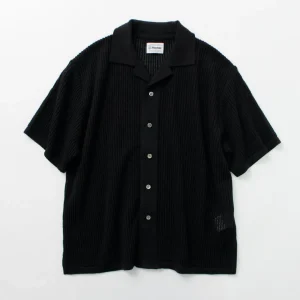 Shirts^YONETOMI NEW BASIC / Cotton SUKASHI Knit Shirt