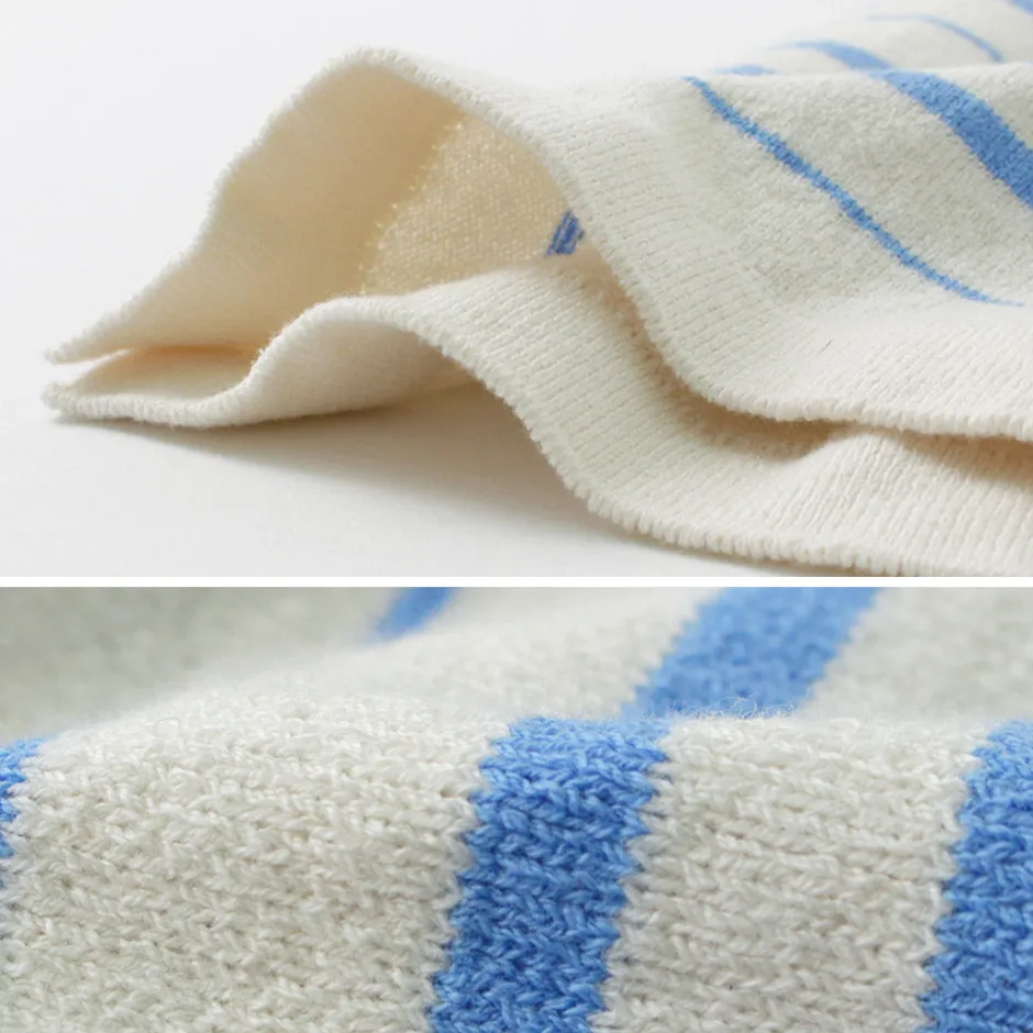T-Shirts^YONETOMI NEW BASIC / Light Wave Cotton Knitted Pullover T-shirt