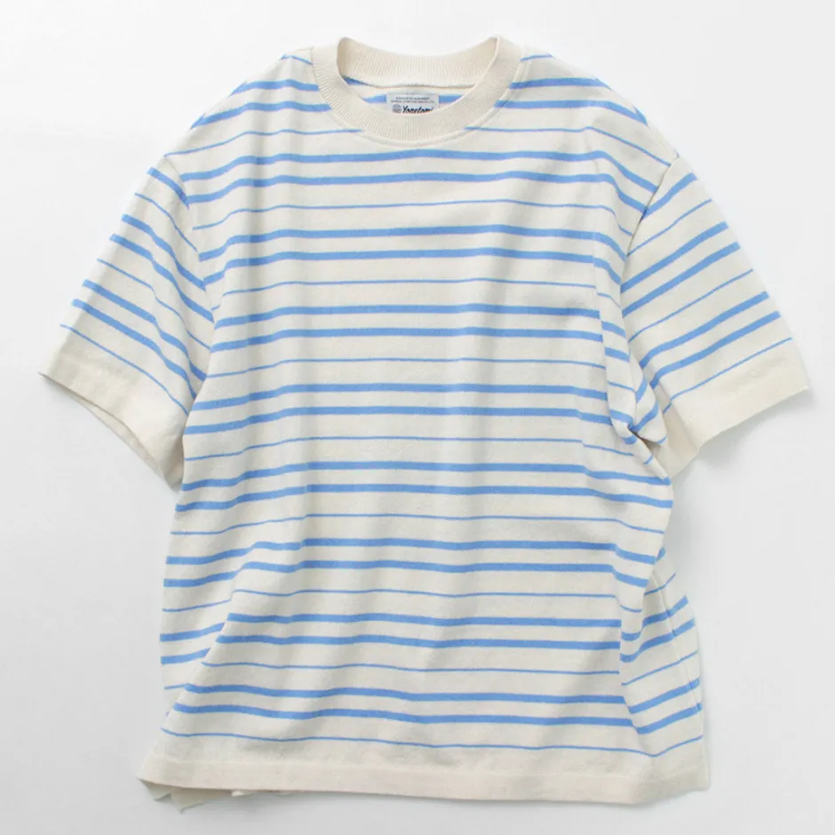T-Shirts^YONETOMI NEW BASIC / Light Wave Cotton Knitted Pullover T-shirt
