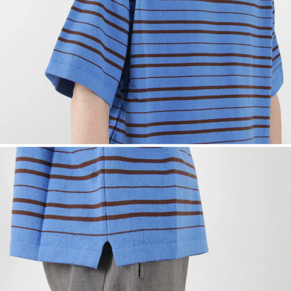 T-Shirts^YONETOMI NEW BASIC / Light Wave Cotton Knitted Pullover T-shirt