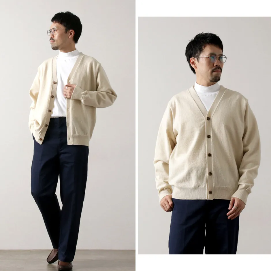 Cardigans^YONETOMI NEW BASIC / Rigid Cashmere Knit Cardigan kinari