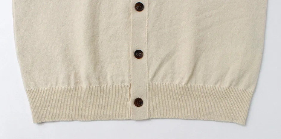Cardigans^YONETOMI NEW BASIC / Rigid Cashmere Knit Cardigan kinari