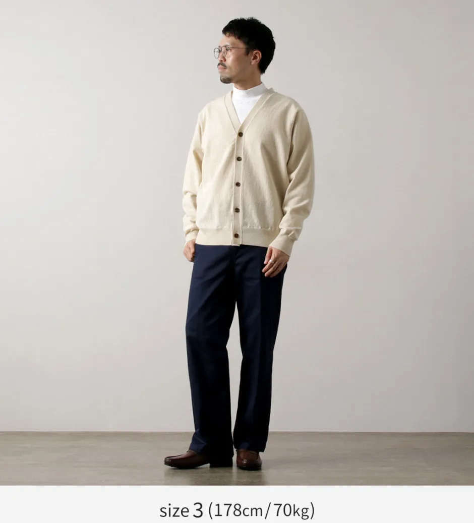 Cardigans^YONETOMI NEW BASIC / Rigid Cashmere Knit Cardigan kinari