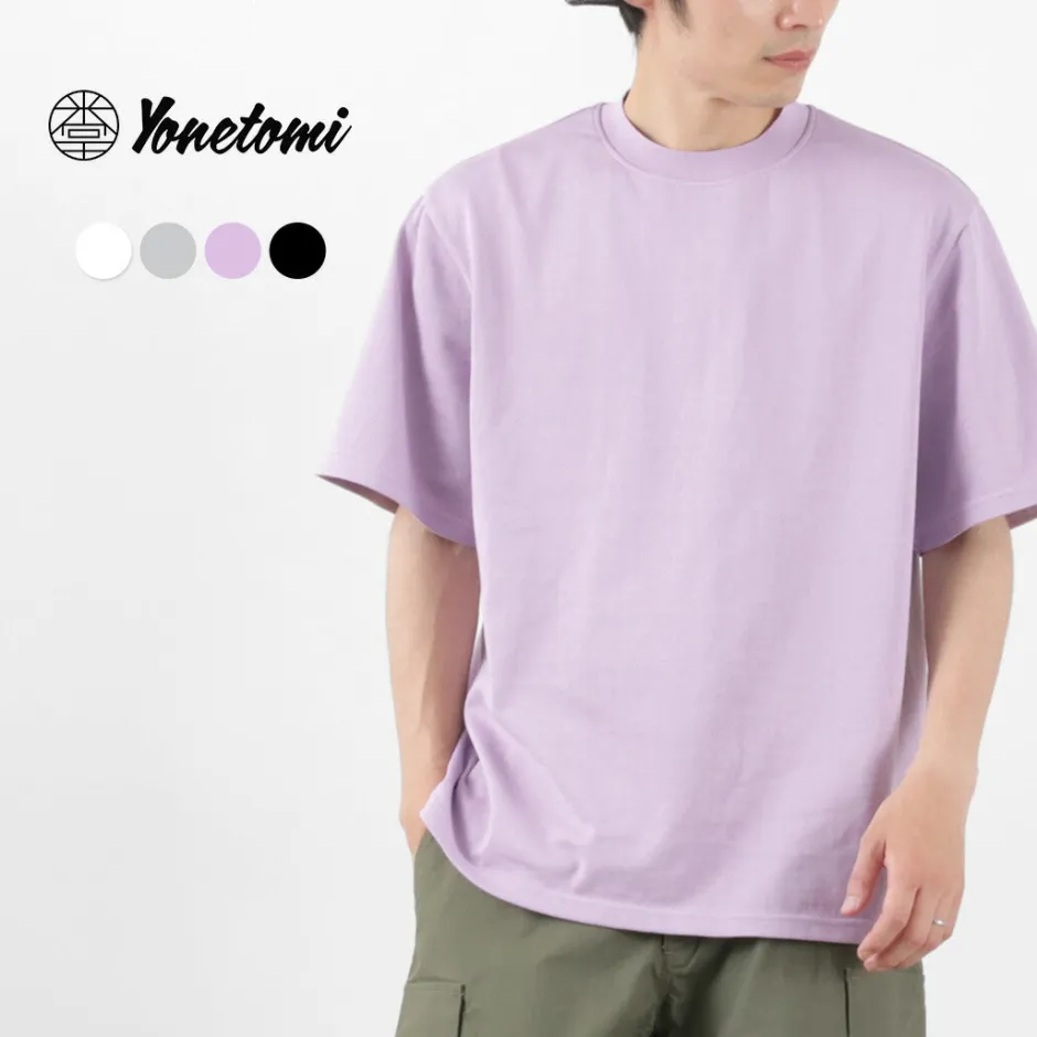 T-Shirts^YONETOMI NEW BASIC / Side Round body knitted T-shirt