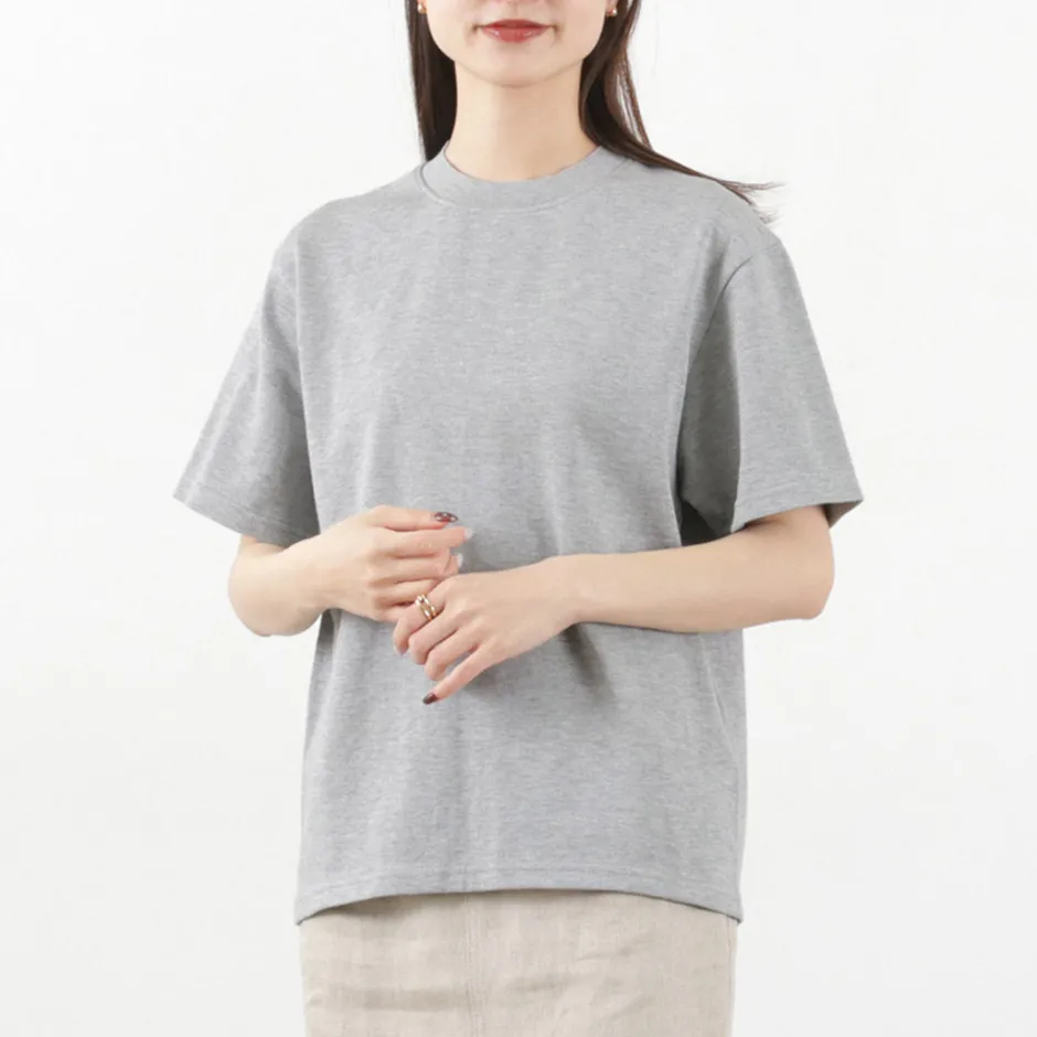 T-Shirts^YONETOMI NEW BASIC / Side Round body knitted T-shirt