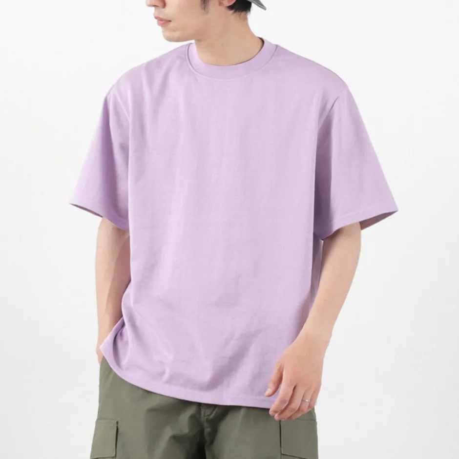 T-Shirts^YONETOMI NEW BASIC / Side Round body knitted T-shirt