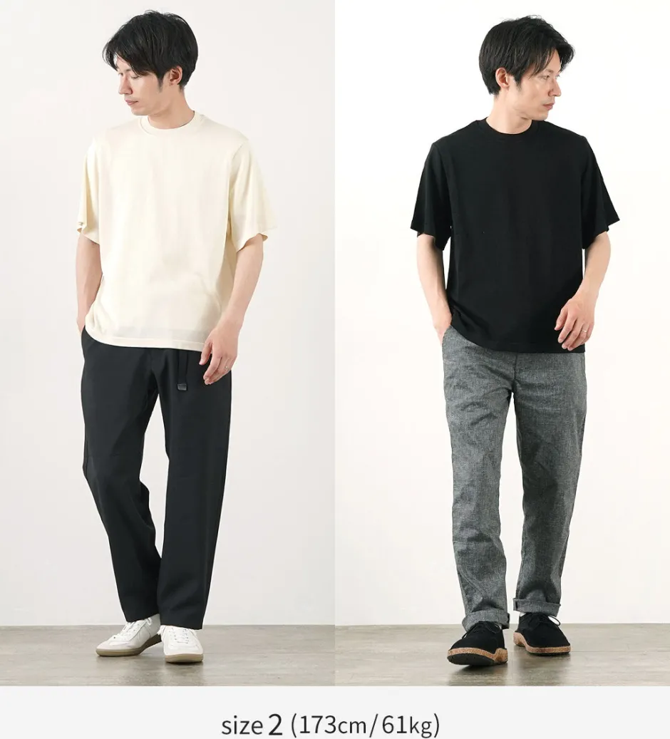 T-Shirts^YONETOMI NEW BASIC / Silk Knit T-Shirt