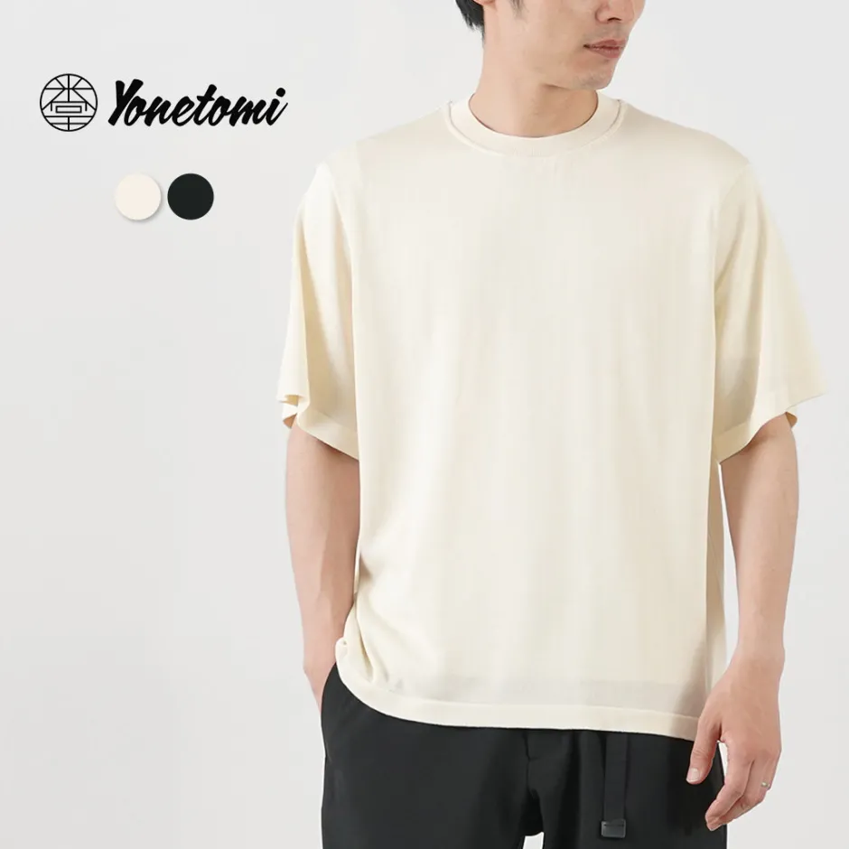 T-Shirts^YONETOMI NEW BASIC / Silk Knit T-Shirt