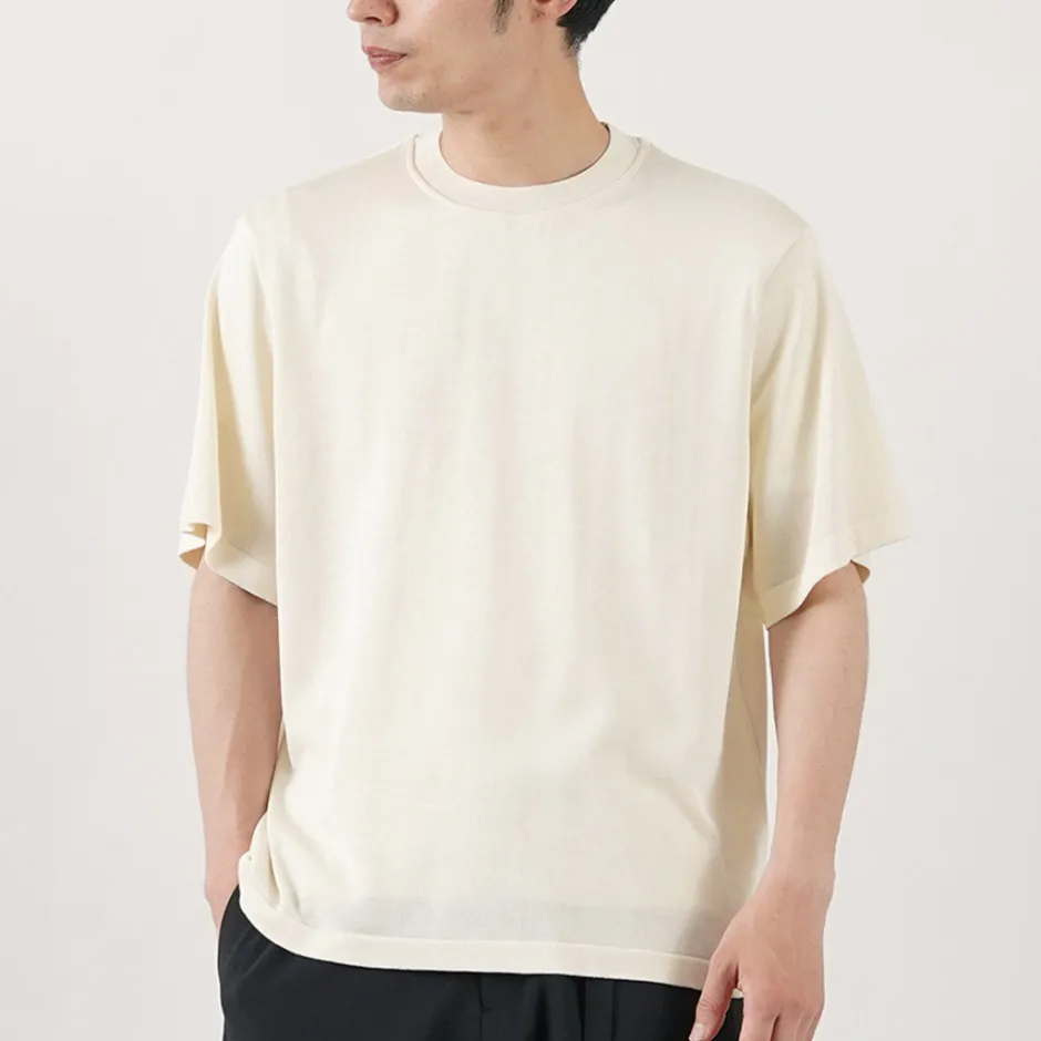 T-Shirts^YONETOMI NEW BASIC / Silk Knit T-Shirt